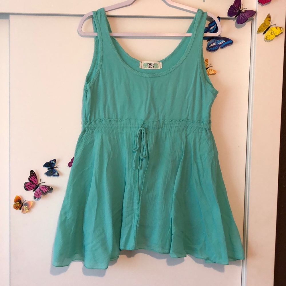 COIN 1804 Boho, sea foam tunic.